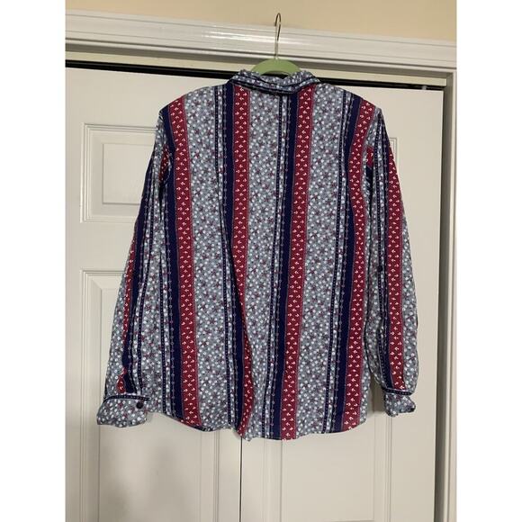 Vintage NWT Tapestry Floral Western Cottagecore Prairie XL Button Up Shirt Top - Picture 4 of 6